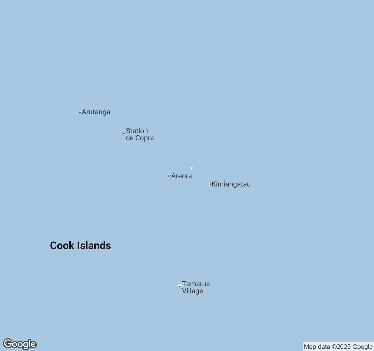 Map of Cook Islands